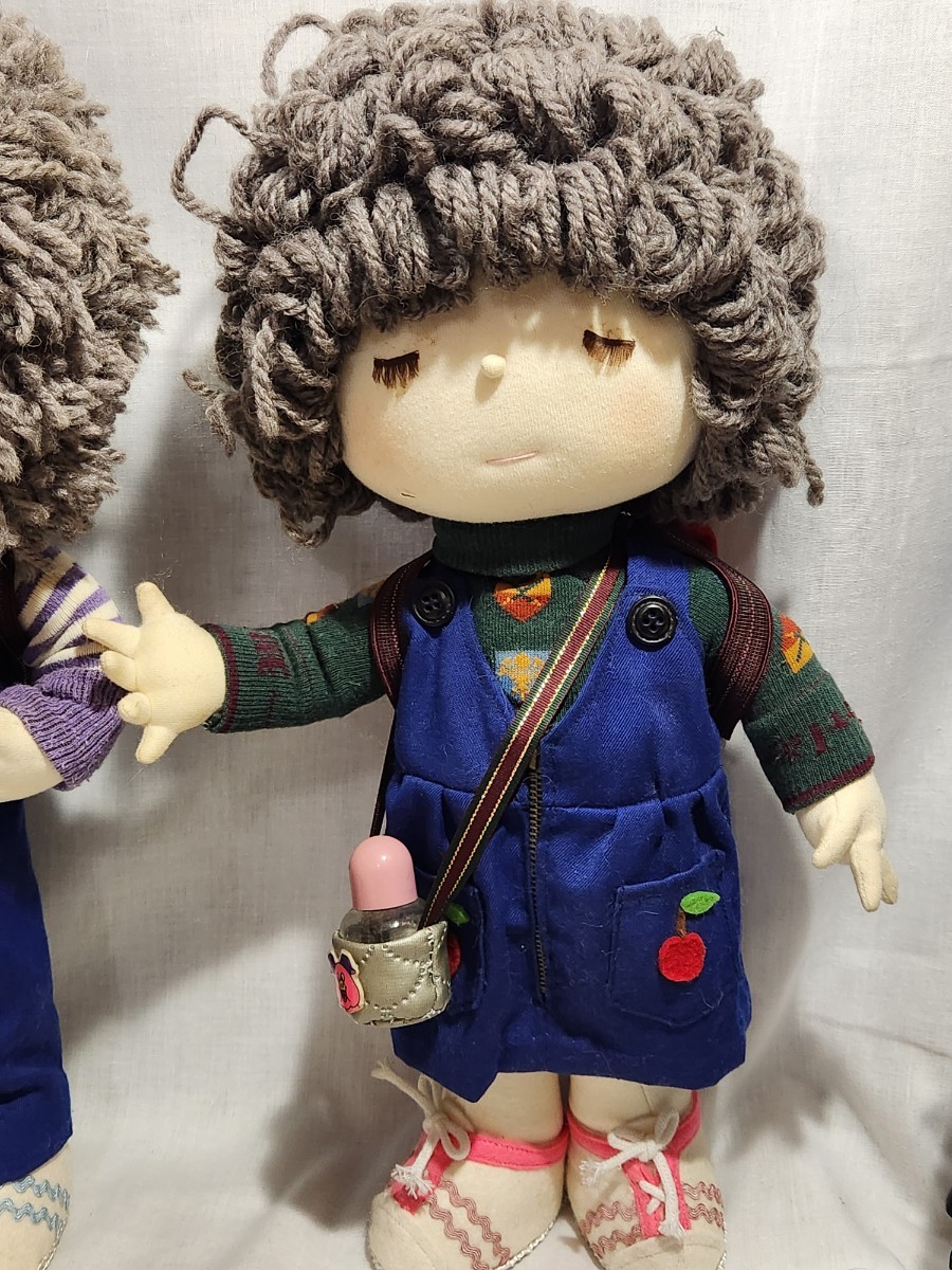  Showa Retro hand made doll hug me doll 2 body meruhen doll 