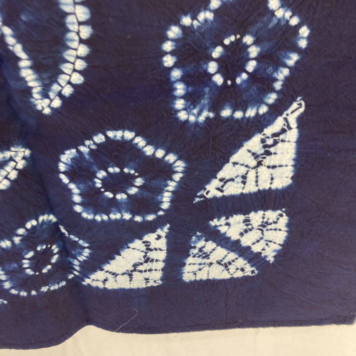 まとめて6枚　藍染 テーブルクロス タペストリー マルチカバー 綿 スカーフ　アンティーク_画像2
