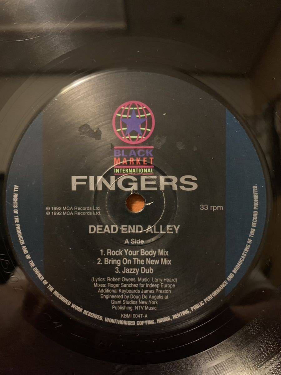 ★激レア！オリジナル盤！★Fingers / Dead End Alley ★Roger S Remix！★1992★LARRY HEARD ROBERT OWENS acid Chicago Houseの画像1