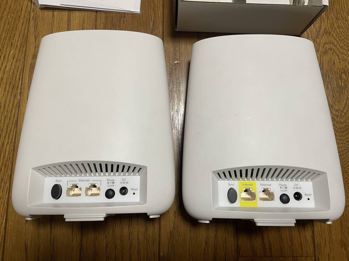 NETGEAR WiFi 無線LAN ルーター 2台セット AC2200 Orbi Micro RBK20　中古_画像3