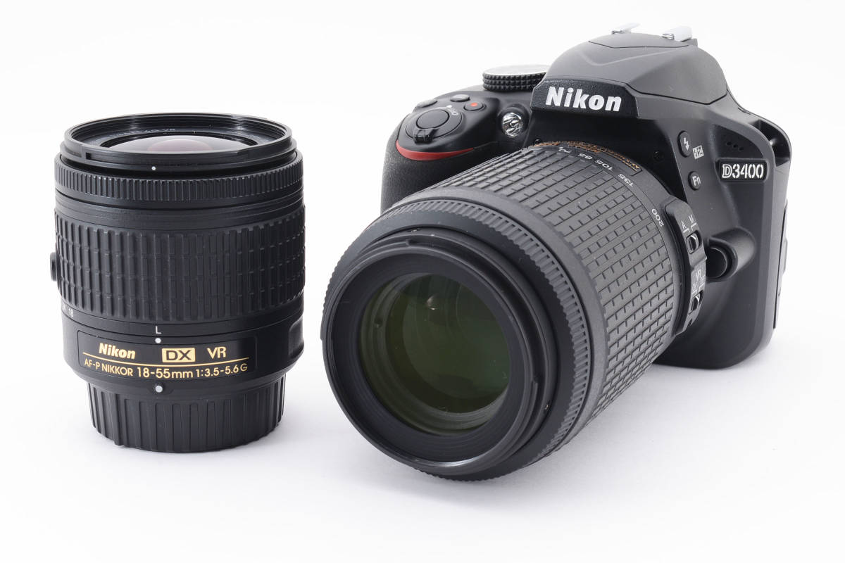 【Wi-Fi/高画質】Nikon D3400 ダブルレンズ ショット7800回 *2050770_画像2