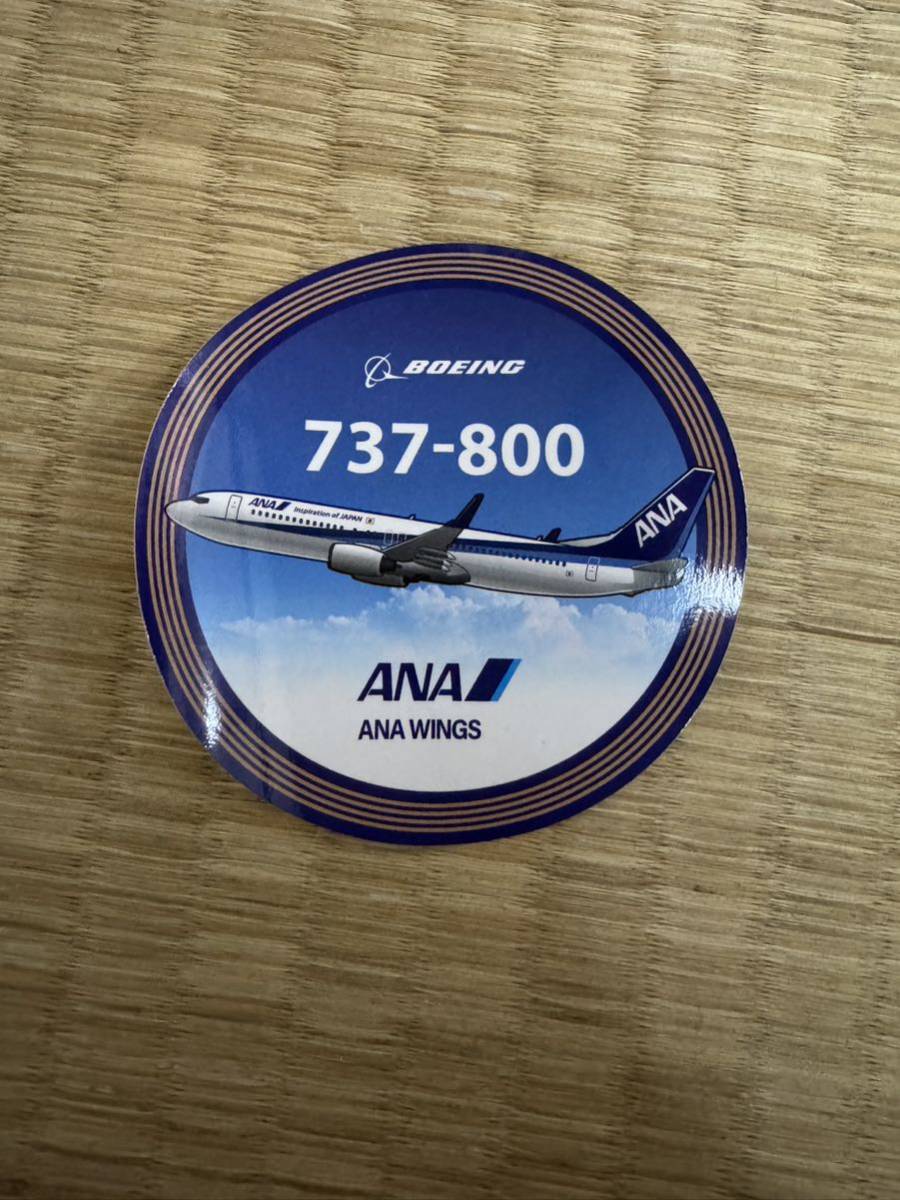 ANA 全日空 BOEING ステッカー シール ボーイング 飛行機 全日本空輸 737-800 738 非売品 グッズ_画像1