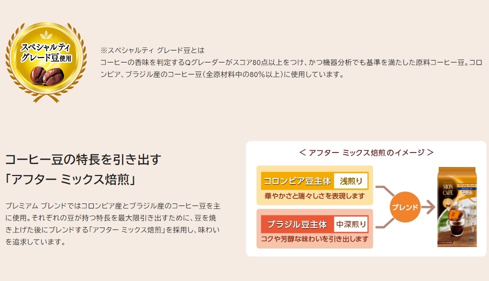 数量・期間限定!!【片岡物産 モンカフェ 詰め合わせ 3種 30杯】(ネスカフェ ネスレ UCC AFG ブルックス ドトール タリーズ) 　_画像6