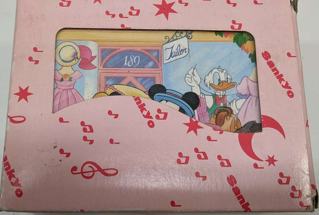 #10380 Disney Mickey minnie music box retro rare 