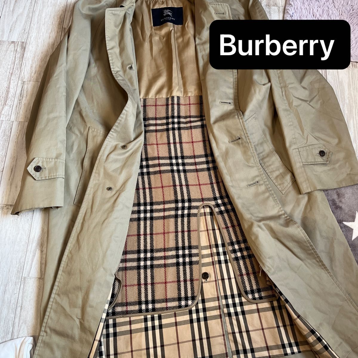 BURBERRY LONDON バーバリー ロンドン トレンチコート ステンカラーコート ロングコート 三陽商会 ノバチェック