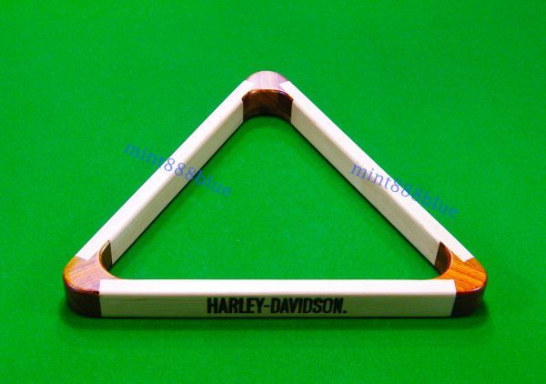 耐久度抜群！HARLEY DAVIDSON ハーレーダビッドソン メイプル製 ビリヤード ローテーション ９ボールなど 三角 ラック トライアングル_画像1