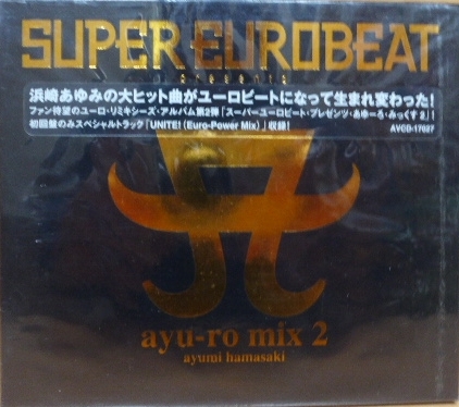 ☆ 浜崎あゆみ / 紙外ケース付属『 SUPER EUROBEAT presents ayu-ro mix 2 』☆ 管理№0116_オリジナルシュリンクです。