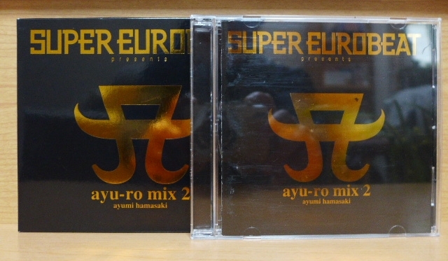 ☆ 浜崎あゆみ / 紙外ケース付属『 SUPER EUROBEAT presents ayu-ro mix 2 』☆ 管理№0116_左側が紙の箱ケースです。