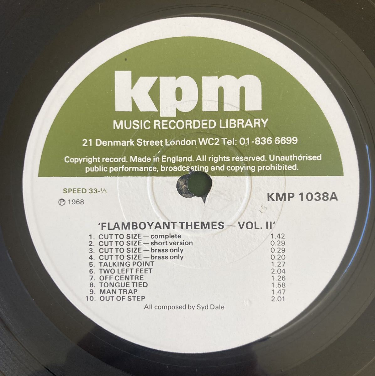 V.A / Flamboyant Themes Vol.2 ◎ 英国ライブラリー『KPM』1038番の画像3
