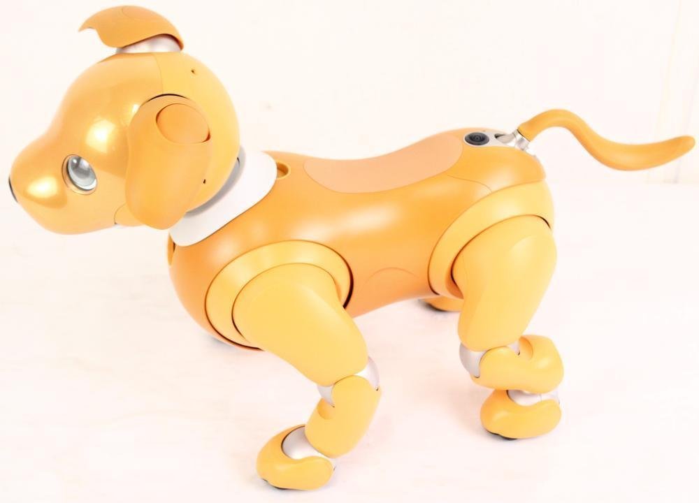 ソニー SONY アイボ ERS-1000 キャラメルエディション 限定モデル サイコロ ごはんボウル AIBO 犬型 ロボット ペット 130A29711 byebye_画像3