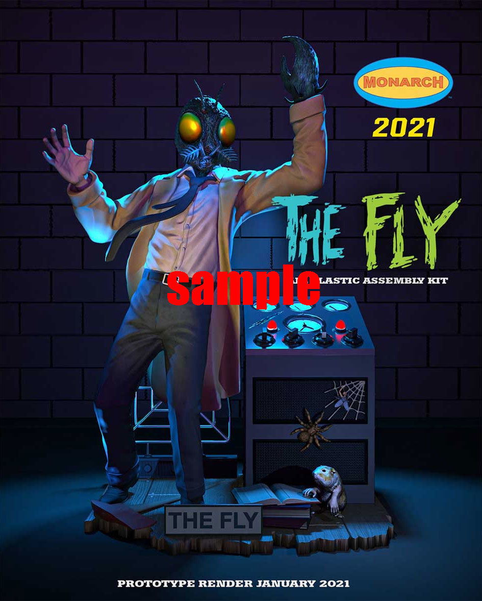 [特価品] モナークモデル【THE FLY】 蠅男 / ザ・フライ (1/8スケール) プラモデル / KIT NO.451-200_画像4