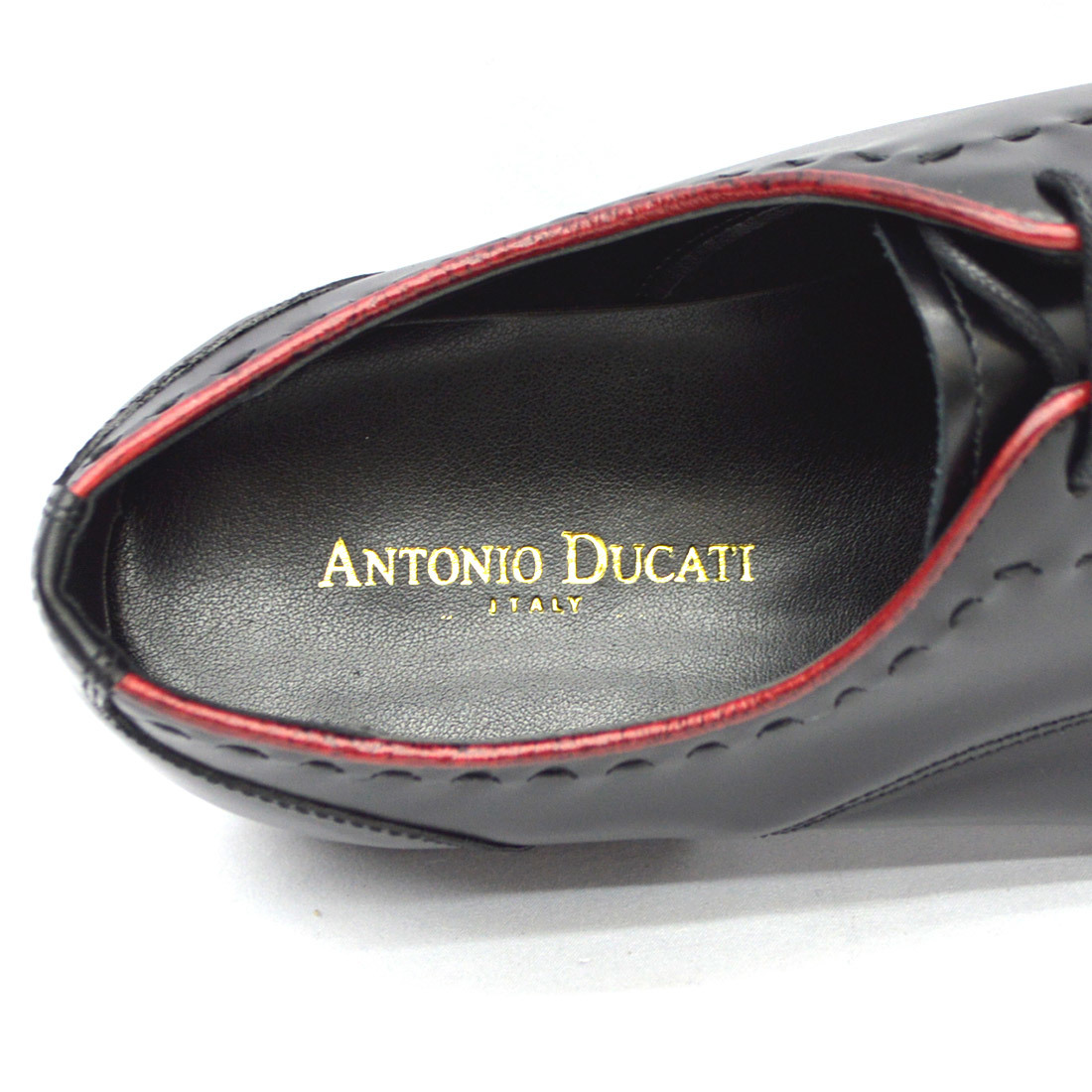 ▲ANTONIO DUCATI アントニオ ドゥカティ プレーントゥ ビジネス シューズ 1291 紳士靴 ブラック Black 黒 25.0cm (0910010436-bk-s250)_画像9