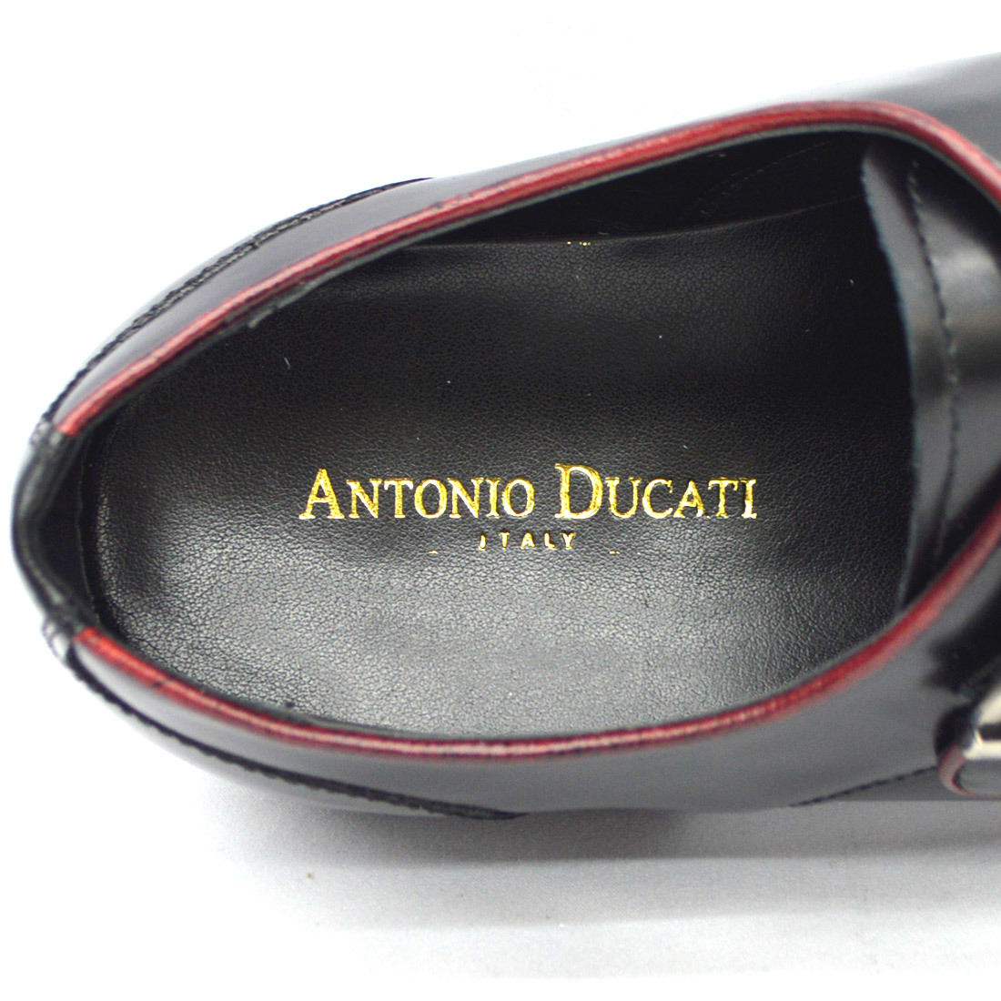 ▲ANTONIO DUCATI アントニオ ドゥカティ モンクストラップ ビジネス シューズ 1293 紳士靴 ブラック Black 26.5cm (0910010438-bk-s265)_画像9