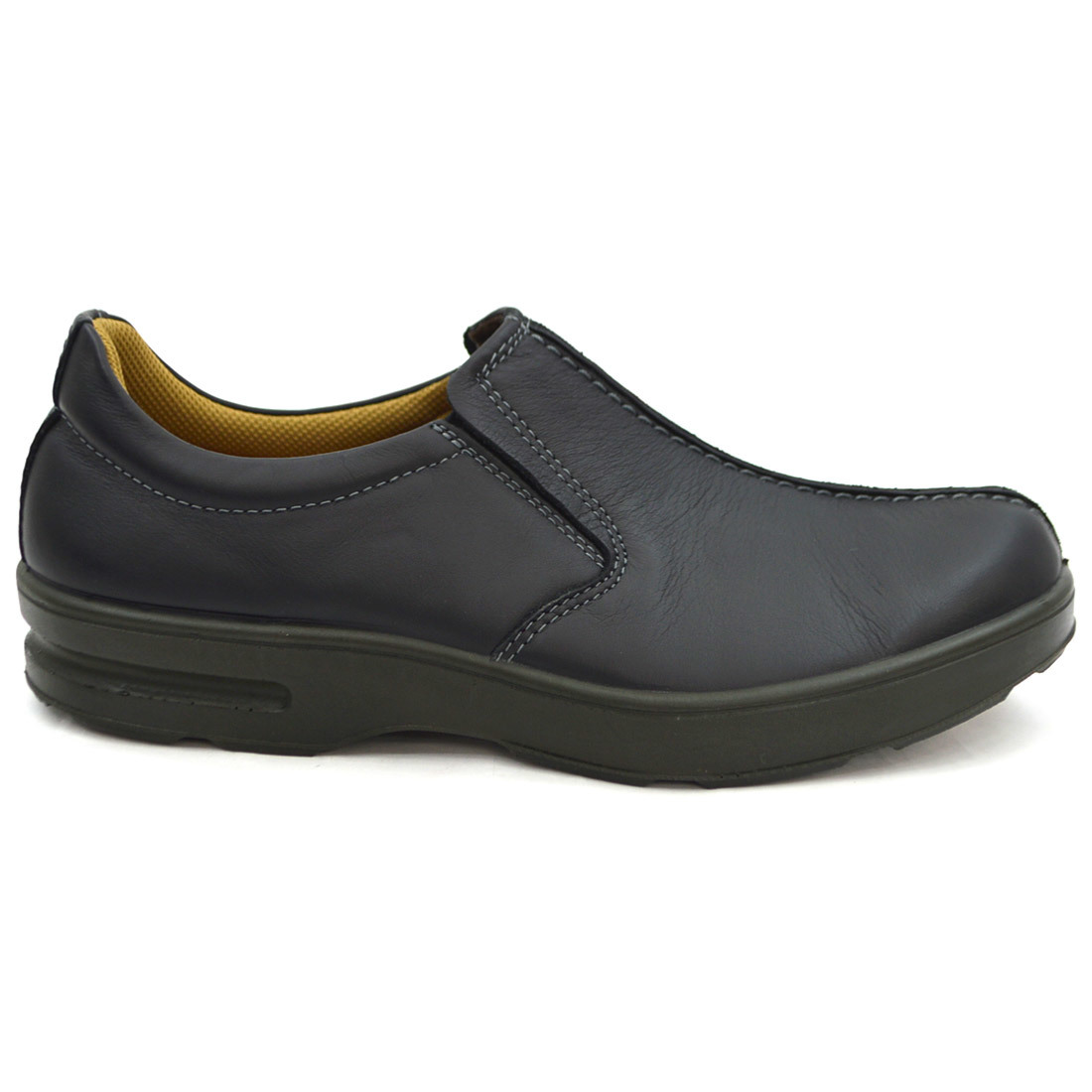 ^BOBSON Bobson casual shoes walking slip-on shoes 4509 original leather made in Japan navy Navy navy blue 25.5cm (0910010564-na-s255)