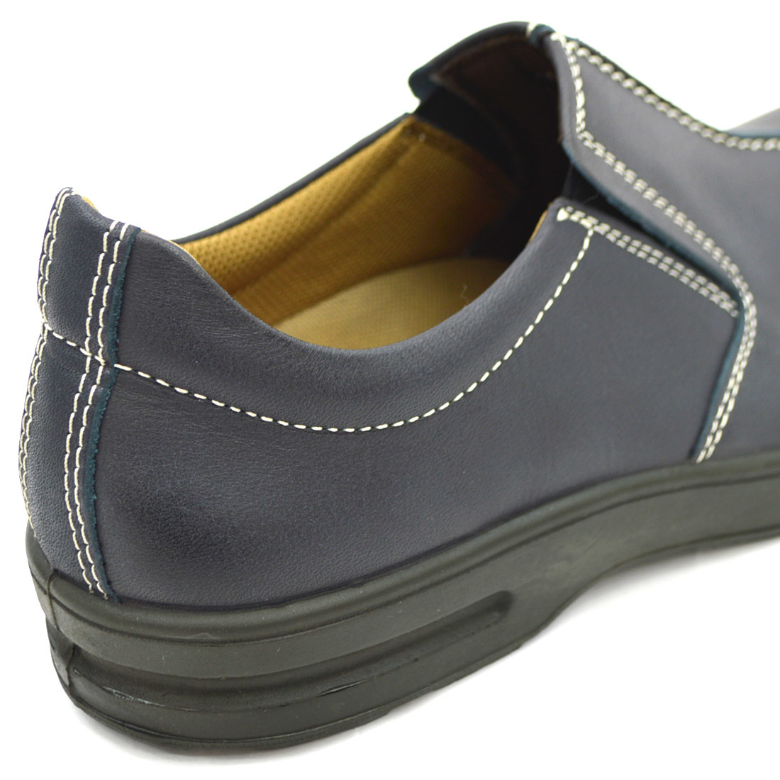^BOBSON Bobson casual shoes walking slip-on shoes 4509 original leather made in Japan navy Navy navy blue 25.5cm (0910010564-na-s255)