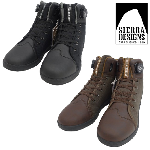 ▲SIERRA DESIGNS シエラデザインズ メンズ ダイヤル式 バイク対応ブーツ SD5012 ダークブラウン DarkBrown 26.0cm (0910010709-db-s260)