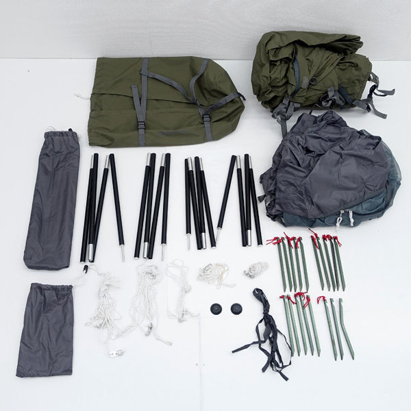 ★ BUNDOK バンドック SOLO BASE ソロベース パップテント カーキ 1人用 中古 ※未設営 ※現状販売品 BDK-79(0220472931)