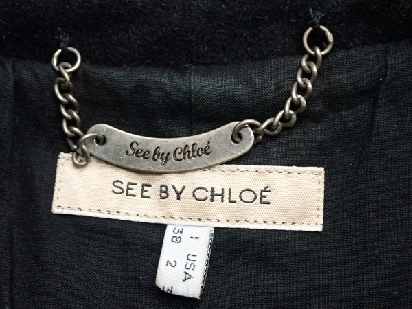 SEE BY CHLOE шерстяное пальто *38* See by Chloe / Napoleon пальто /24*1*4-9