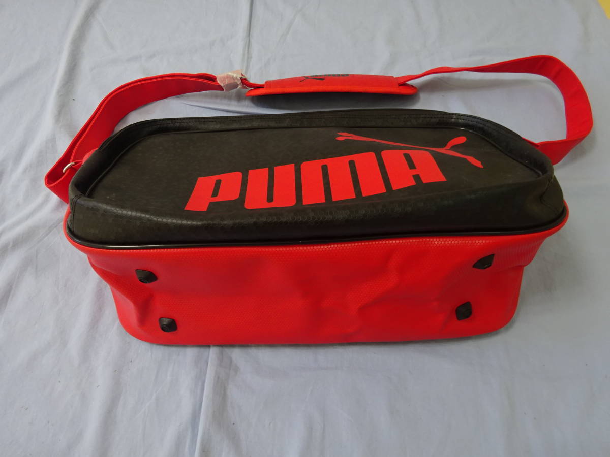 (う-D2-229) PUMA ショルダーバッグ スポーツバッグ 約48×35×15cm サッカースポーツ かばん 遠征 倉庫長期保管品_画像7