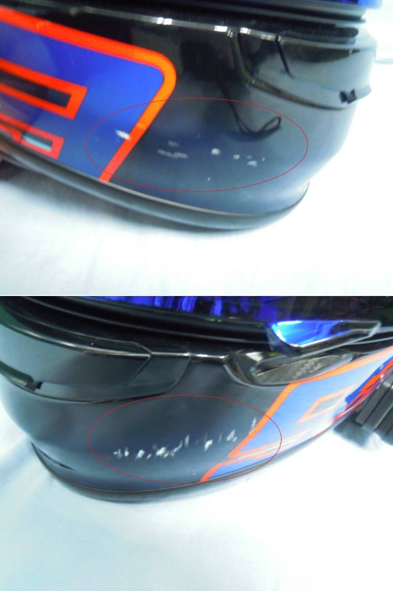 (.-B-99) SHOEI шлем Z-7 full-face для мотоцикла onroad 2018 год производства S размер in cam имеется LEXIN B4FM б/у 
