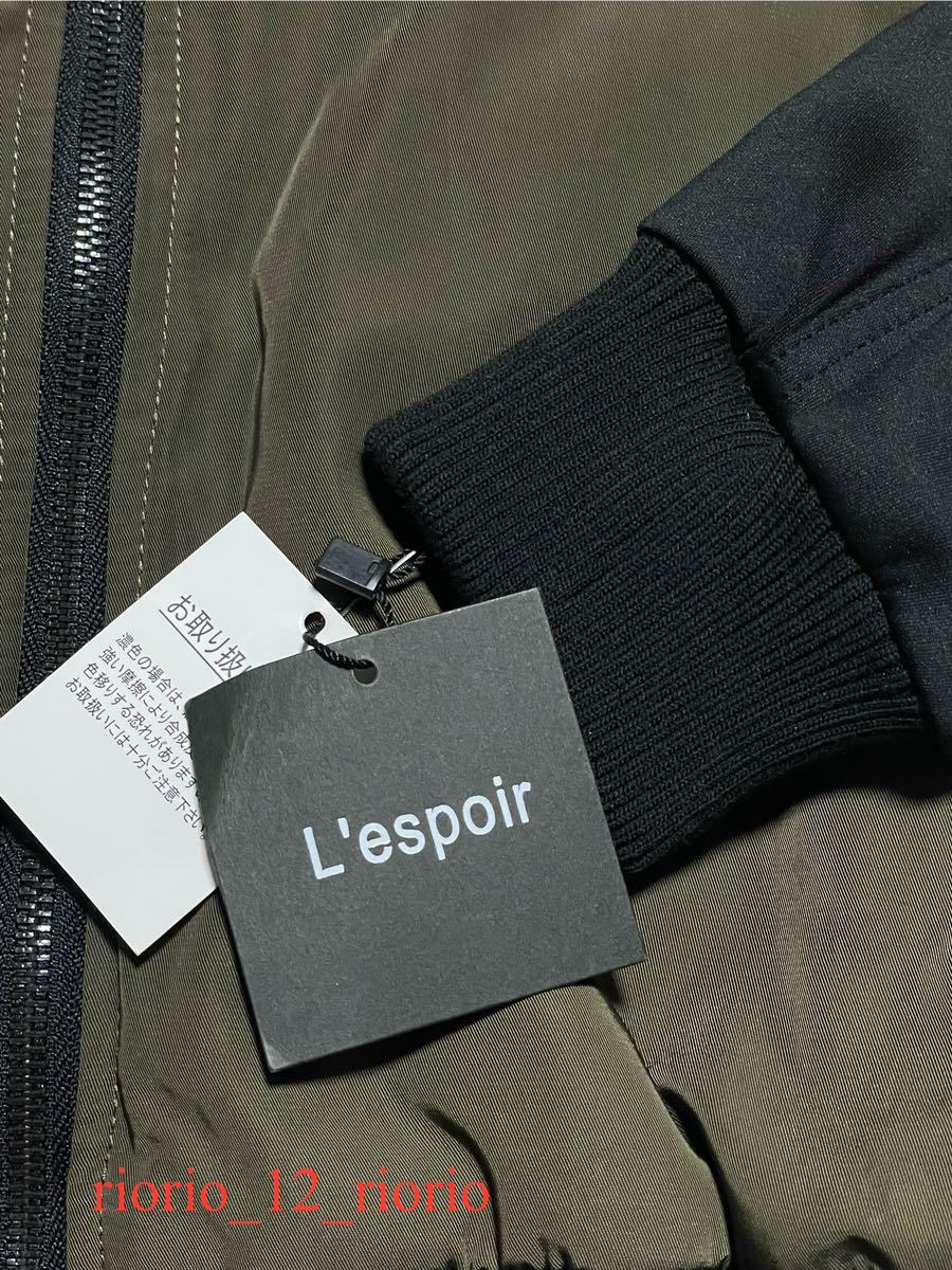 697　新品　Lespoir　レスポワール　ボンバージャケット　MA-1ジャケット　ブルゾン　sizeM_画像5