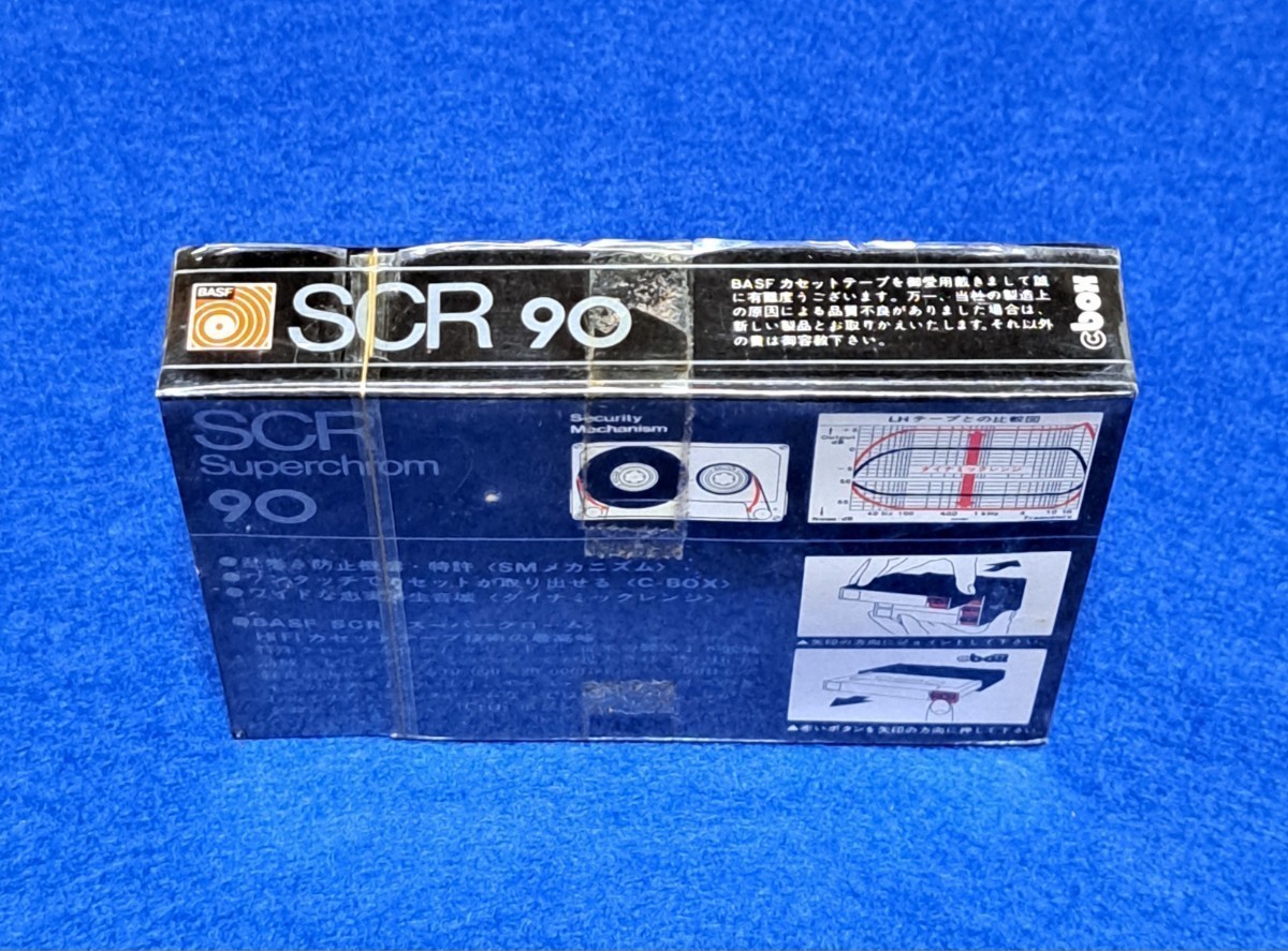 【未開封】BASF SCR90 スーパークローム CrO2 TYPE Ⅱ カセットテープ cbox付き 未使用 動作未確認 現状品 SMメカニズム ヴィンテージ_画像4