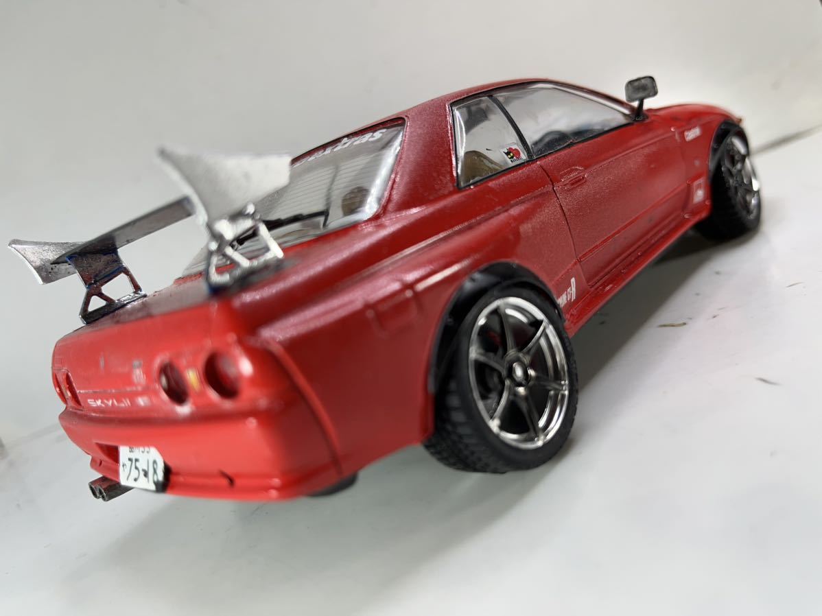 *1/24 пластиковая модель * Tamiya *BNR32GT-R*NA Tune custom * шина .. - specification * покрашен конечный продукт * бесплатная доставка *