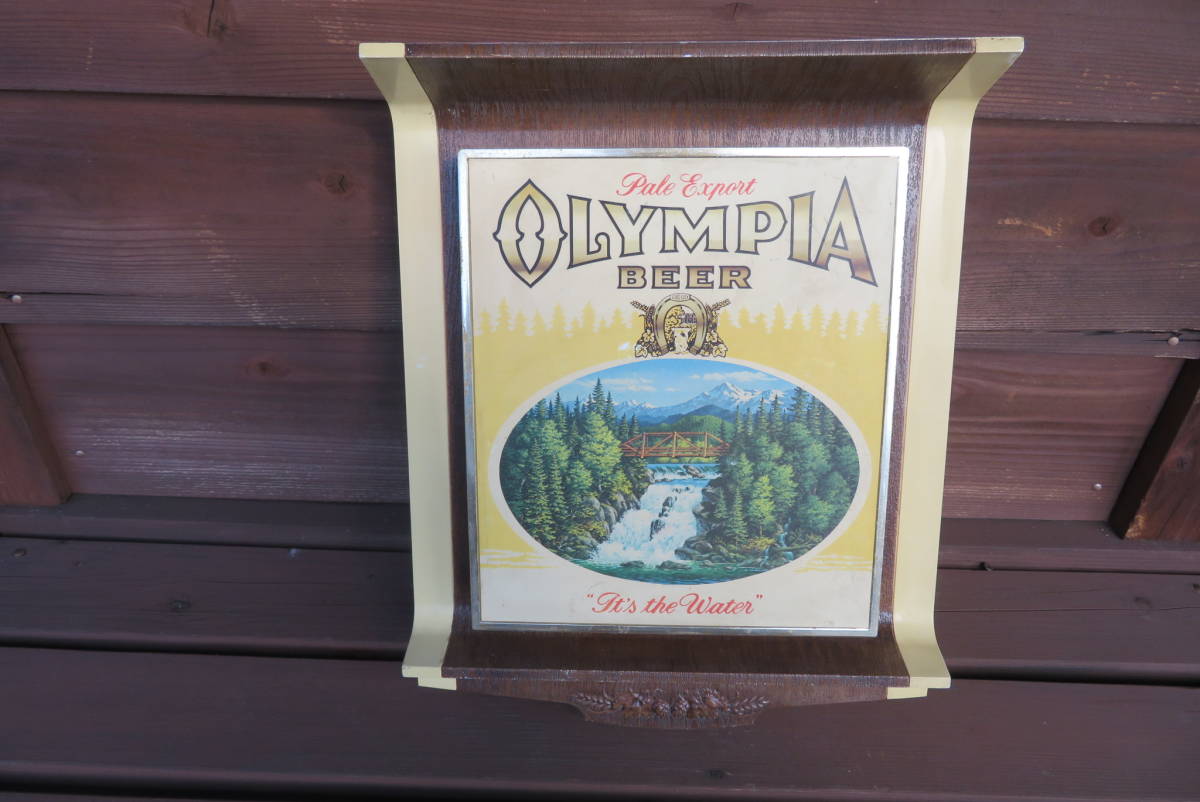 OLYMPIA BEER 電飾看板 電飾 ヴィンテージ アメリカ 店舗 インテリア 看板 ガレージ USA USED（A-422）