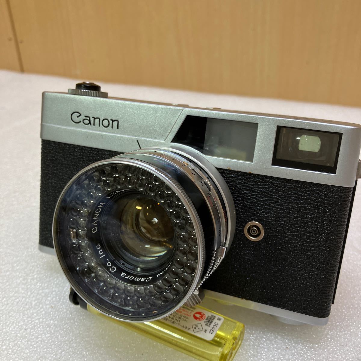 MK5377 ★ Canon キヤノン Canonet レンジファインダー コンパクトフィルムカメラ 45mm 1:1.9 シャッターOK 中古 20140112_画像1