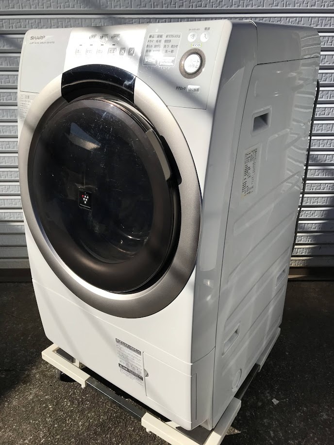 ☆SHARP ES-S70-WL シャープ ドラム式電気洗濯乾燥機 7.0㎏ 2015年製 ホワイト 左開き_画像1