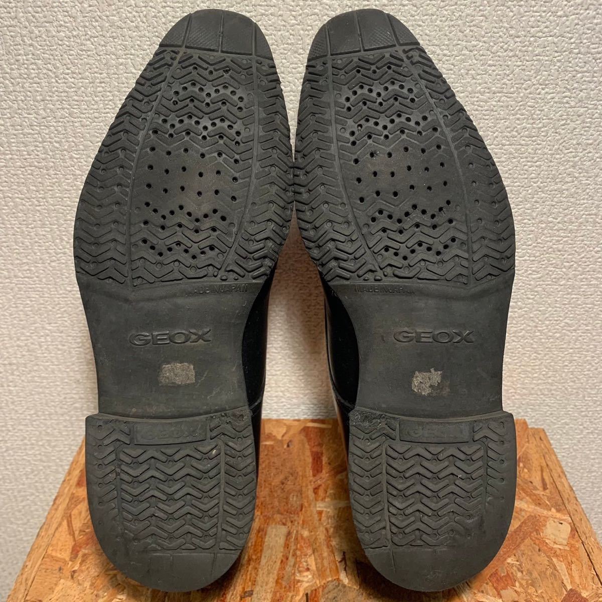 (439)REGAL リーガル GEOX【24cm】黒 goodモンクストラップ ビジネスシューズ カジュアル 革靴 紳士靴_画像7