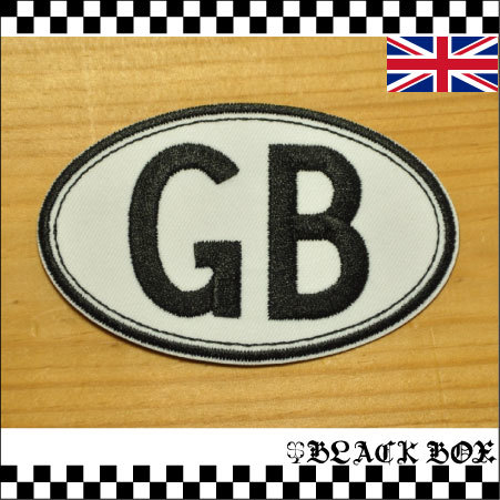 英国 インポート ワッペン パッチ GB GREAT BRITAIN グレートブリテン mini ミニ ENGLAND バイク イギリス uk 305_画像1