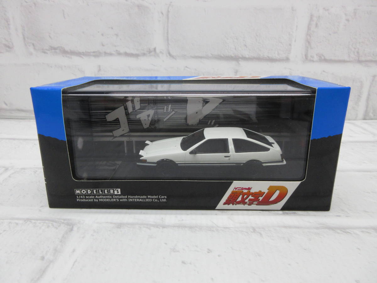 ミニカー　1/43　インターアライド　モデラーズ　イニシャルD　頭文字D　藤原拓海　AE86　トレノ　ナイトランver.　モデルカー