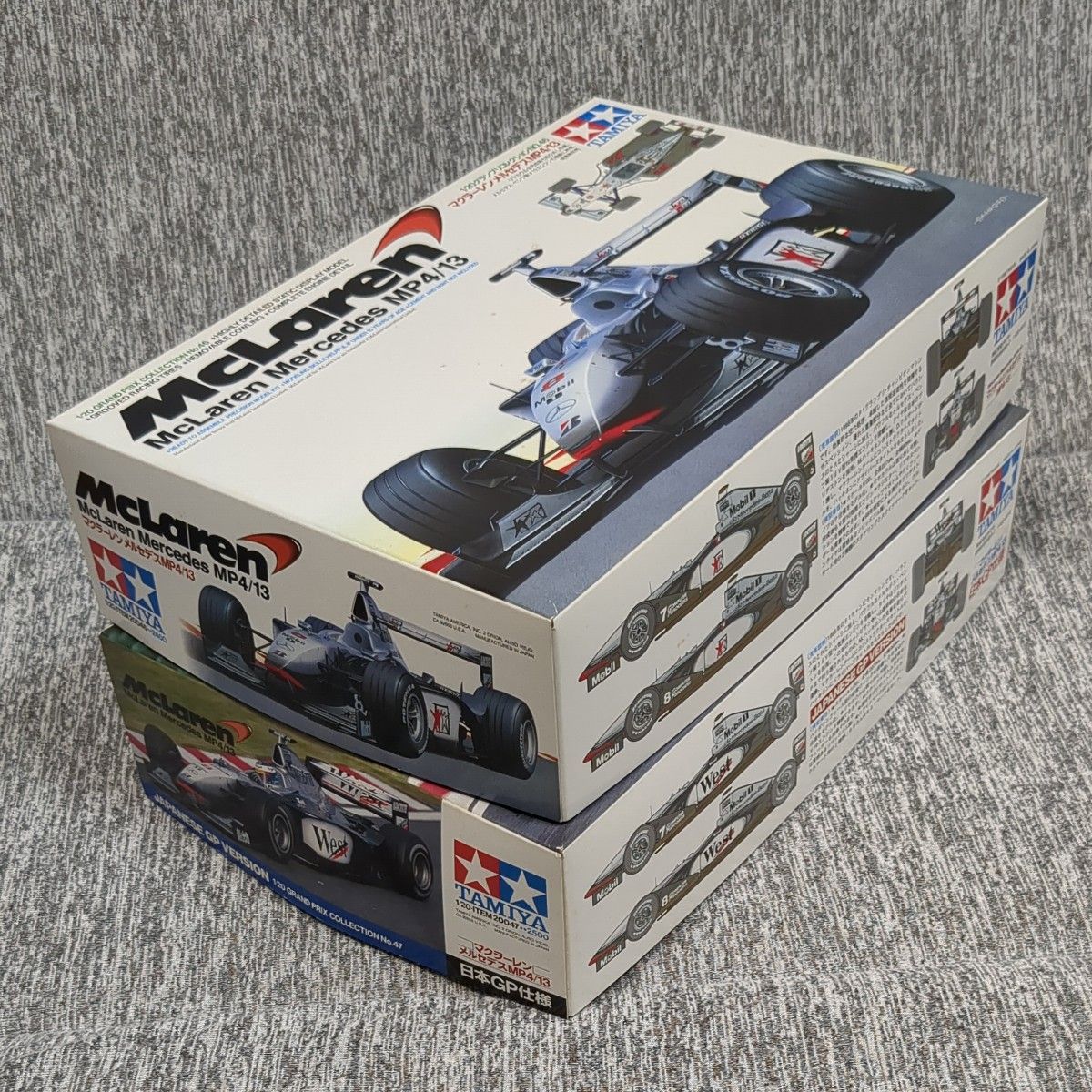 マクラーレン メルセデス MP4/13 2台 + West デカール 1/20 マクラーレン メルセデス MP4/13 2台 + West デカール 1/20