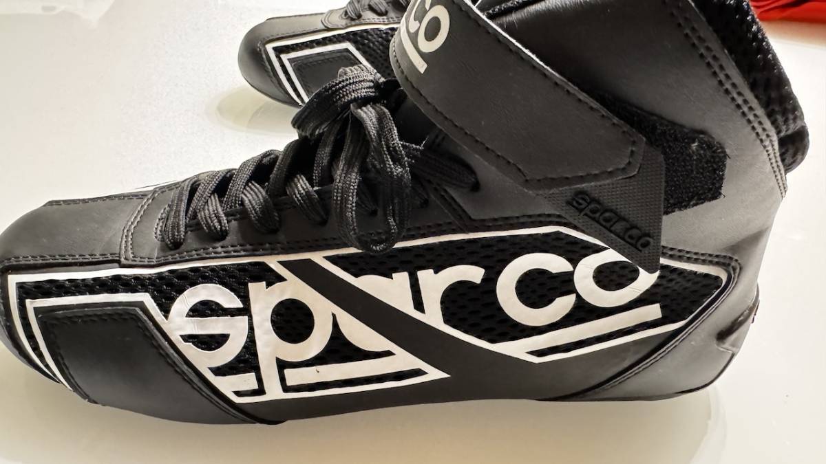 【美品】SPARCO スパルコ　レーシングシューズ　サイズ（EUR：41 USA：8）Black（黒）４輪走行会/レーシングカート_画像3