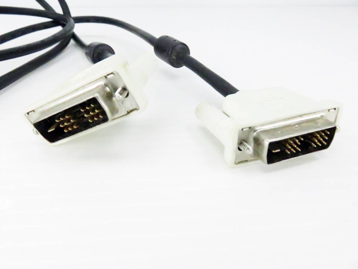 PC モニター プロジェクター DVI ケーブル DVI-D 24+1 デュアル リンク ケーブル 延長 24ピン オス オス 端子 1.7M_画像3