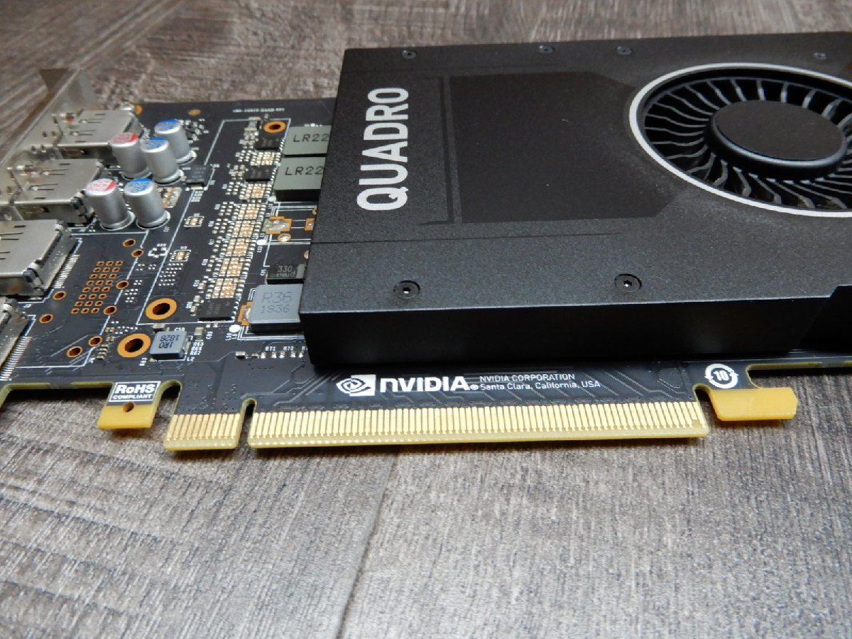 1246☆DisplayPort 4系統★5120×2880@60Hz の超高解像度★NVIDIA★Quadro P2000-GDDR5-5GB★フルサイズ PＣI-E グラフィックボード_画像3