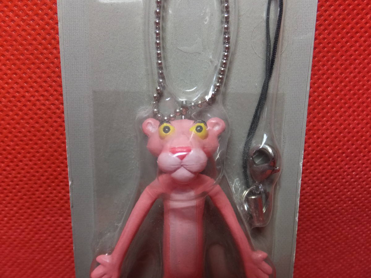 MONO COMME CA モノコムサ　PINK PANTHER ピンクパンサー　ビニールキーホルダー ストラップ　保管品_画像2