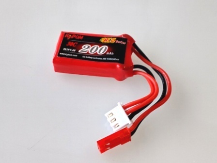 Kypom K6 7.4V 200mAh 30C60C リポ バッテリー★ホビーショップ青空_画像1