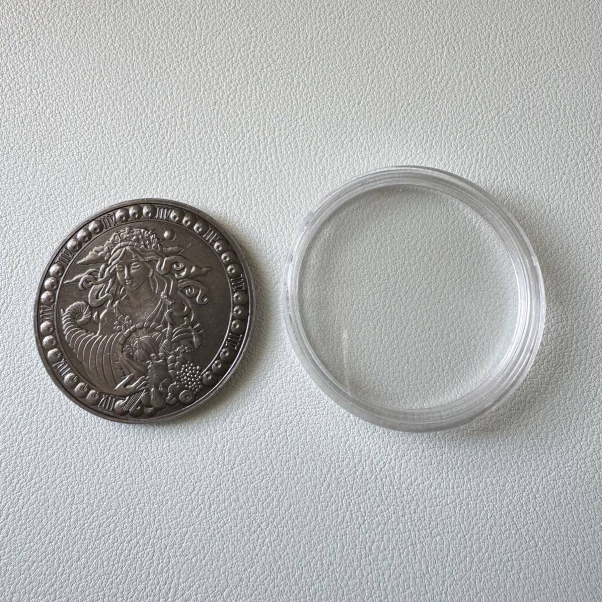黄道十二の宮　おとめ座（Virgo）　記念メタル　アンティーク　コイン　硬貨　収納ケースあり_画像7