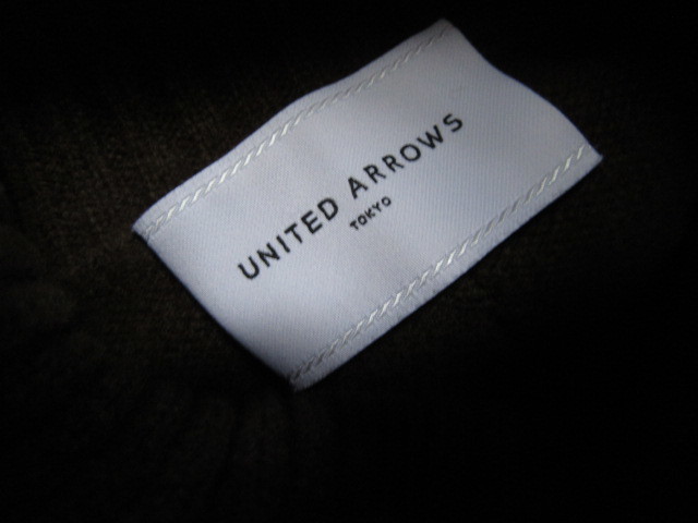 美品★UNITED ARROWS*上質ウール・タートルネック・ニットワンピース♪F♪希少_画像5