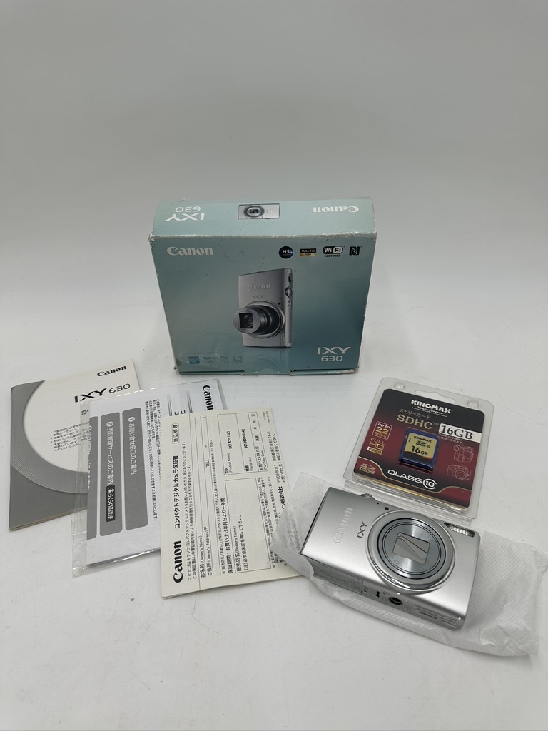 m0472 1000円スタート 美品 Canon IXY630 デジカメ 本体のみ 取説 保証書 元箱付き コンパクトデジタルカメラ カメラ_画像1