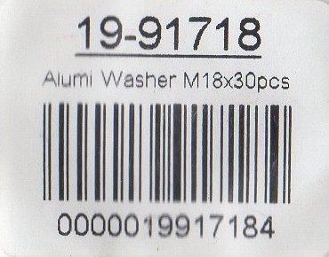 (w003)STRAIGHT/ распорка aluminium шайба M18 19-91718 2 шт 