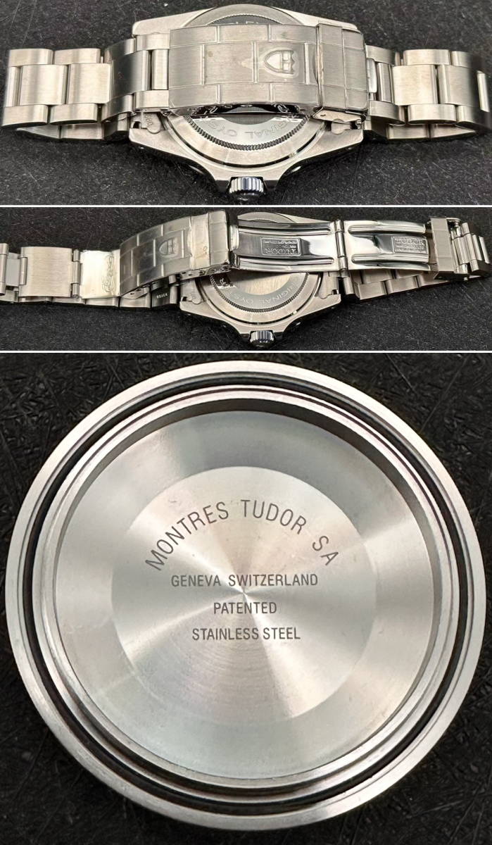 TUDOR ヴィンテージカスタム　Ref.9401/0 スノーフレーク / 青イカサブベース OH済　サブ専用ブレス+ 5連ジュビリーブレス付　精度良好！_画像8