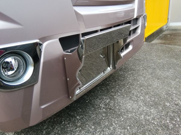  deco truck specular with visor . number plate frame Ver.1 all made of stainless steel medium sized for 