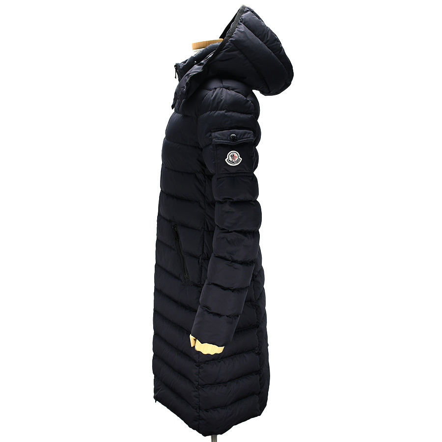 モンクレール MONCLER ロング ダウンコート MOKAMAT ネイビー #0 アウター ダウンジャケット ロングダウン レディース アパレル 中古_画像2