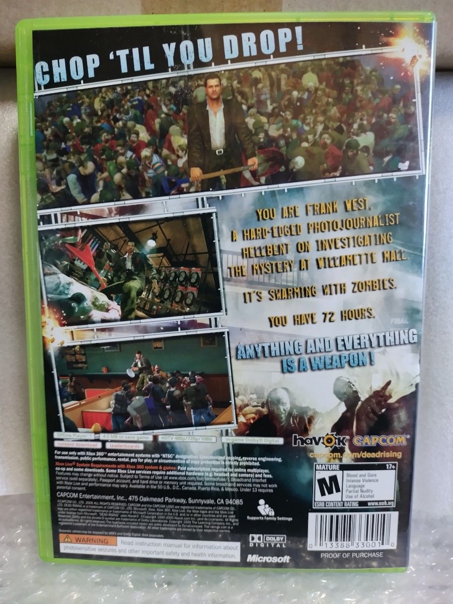 【Xbox360】デッドライジング ［国内版&北米版］