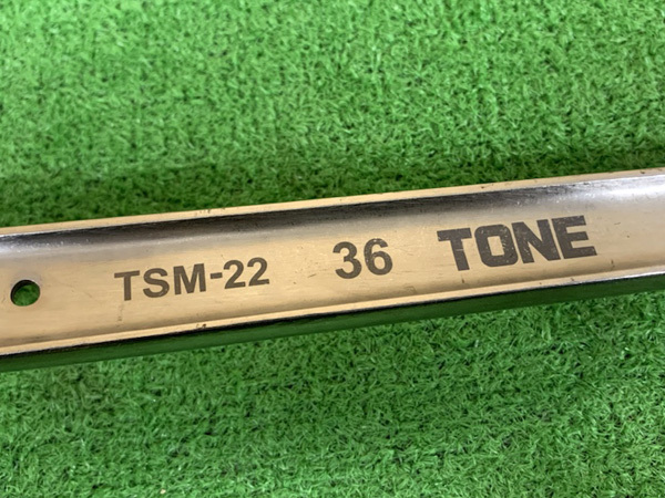 【中古品】TONE/前田金属　チタン製シノ付めがねレンチ　TSM-22(二面幅36mm)　e892_画像7