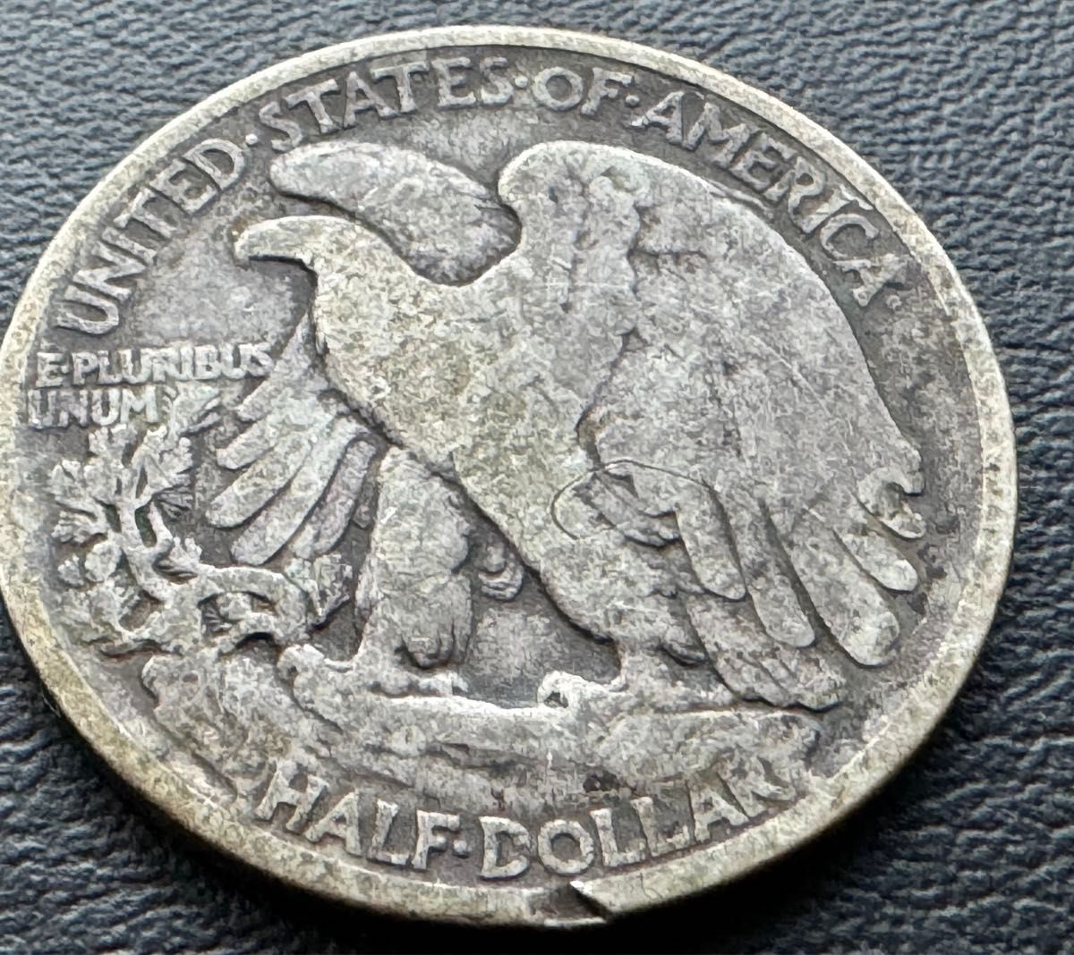 アメリカ合衆国　1936?1/2ドラ銀貨　ウォーキングリバティ Aw