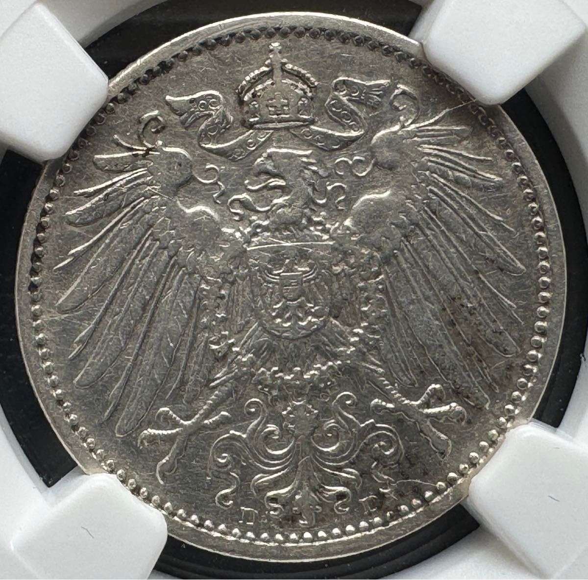 1900Dドイツ帝国 1マルク銀貨 NGC鑑定 